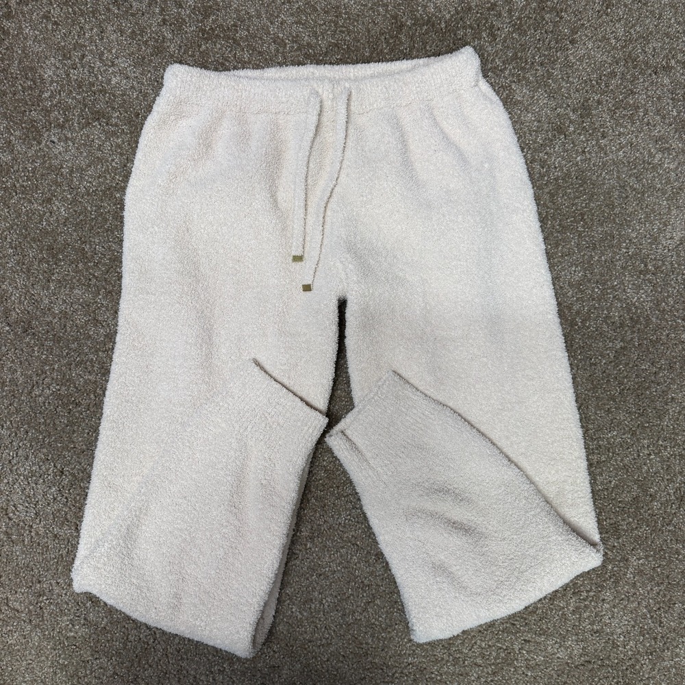 Cupcakes And Cashmere Fleece Sleep Pants Womens Medium Beige Soft Cozy High Rise